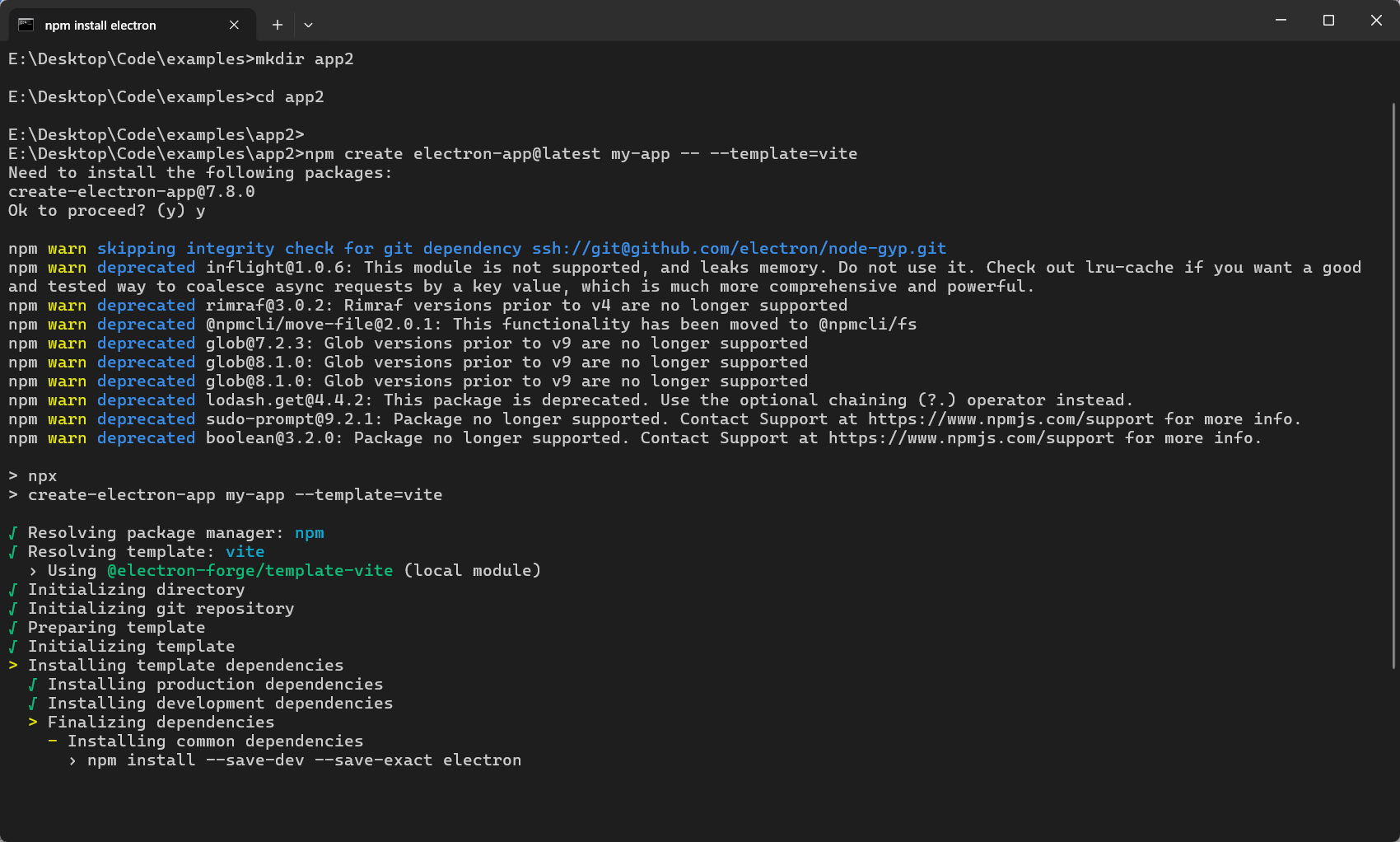 官方脚手架搭建